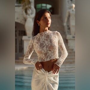 Resa ‘Ida’ lace top, XS